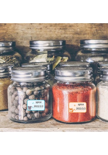 Aubyhe D101 Uyumlu 17x17mm 290 Yaprak Termal Etiket Kağıdı - Sütlü Pembe Rengi 1 Rulo