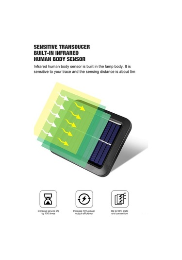 Fortunelane 56 Adet Led Beyaz Işık Duvar Lambası, Güneş Enerjili, Ip65, Otomatik, Ev/bahçe, Farklı Renkler Çok Renkli