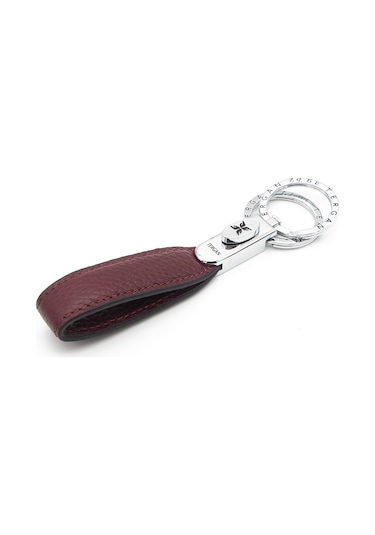 Tergan Bordo Unisex Deri Anahtarlık 0235m71