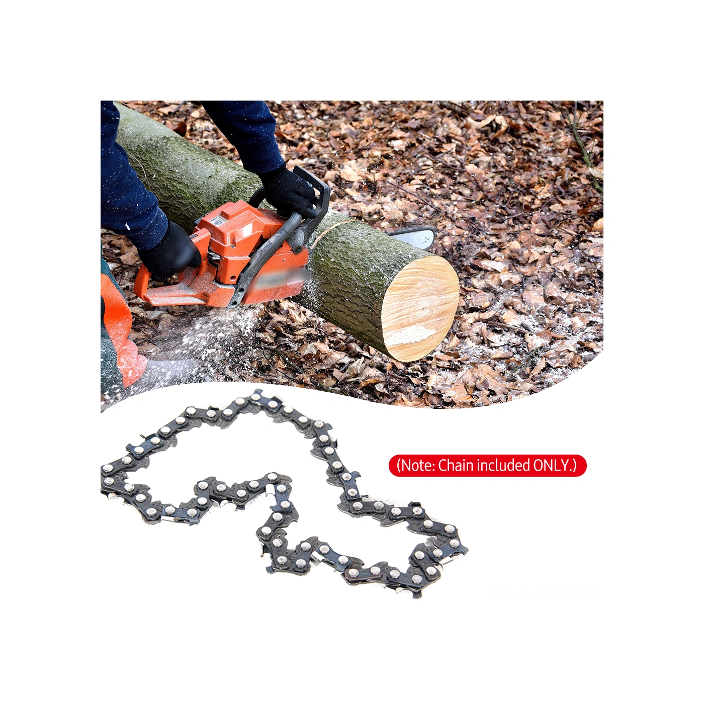 Tenfowee 65 Mangan Çelik Motorlu Testere Zinciri - 6"/8"/10" Rehber Plakaya Uygun, 8m/s Hızlı Kesim - Odun Kesim Ve Orman İşleri İçin