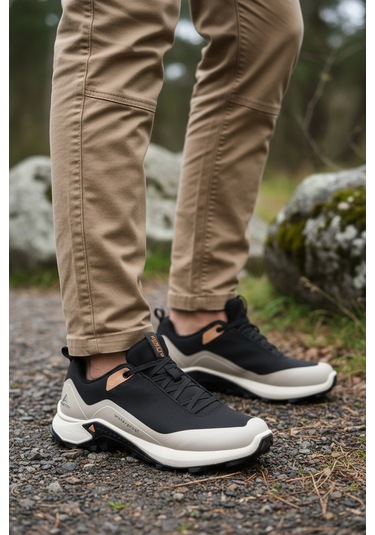 Humtto Siyah Bej Su Geçirmez Erkek Outdoor Ayakkabı Çok Renkli