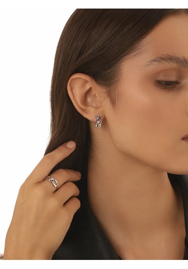 Serebranyj Dom Taşlı Gümüş Yüzük 12392773 Gri