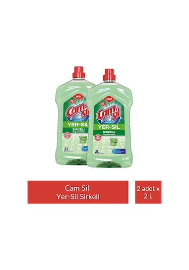 Camsil Yer-sil Sirkeli 2 Lt X 2 Adet 2'li Set