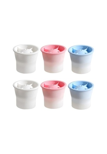 6 Adet Buz Tepsisi Silikon Küre Buz Kalıbı Üreticisi Gıda Sınıfı Kolay Çıkarma Çok Renkli Çok Renkli