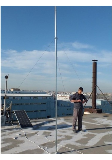 İstabreeze Direk Seti 4 Metre - Rüzgar Türbini İçin 40 Kg Taşıma Kapasiteli