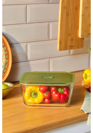 Karaca Green Dikdörtgen Saklama Kabı 2700 Ml Yeşil