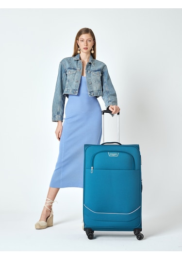 Pierre Cardin Unisex Büyük Boy Valiz V.04pc7050-01-pt Petrol