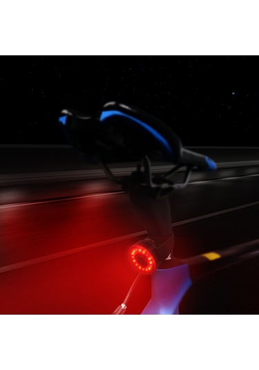 Symbee 16 Led'li Ip65 Su Geçirmez Şarjlı Bisiklet Arka Feneri, 3 Aydınlatma Modu İle Outdoor Sürüş Güvenliği - 21g Hafif, Kolay Kurulum Siyah