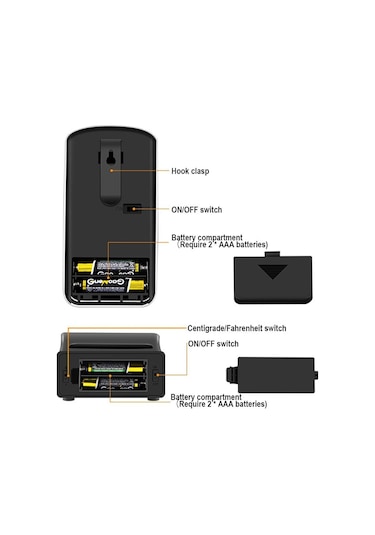 Sones Kablosuz Uzaktan Barbekü Termometresi Çift Prob Dijital Pişirme Et Gıda Fırın Termometresi