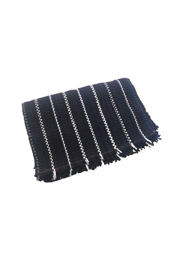 Oto Koltuk Serme Kilim Minder 3'lü Set Beyaz Siyah