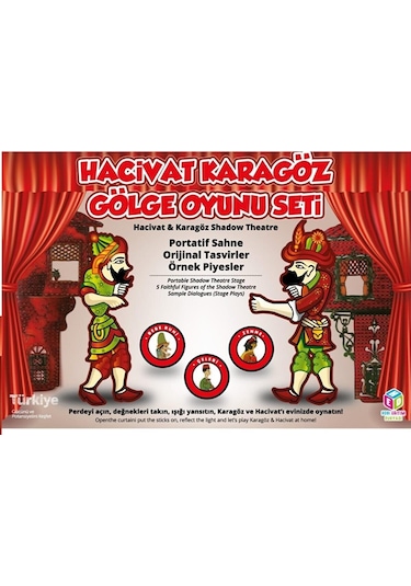 Ahşap Hacivat – Karagöz Gölge Oyun Seti – Tiyatro Oyunu