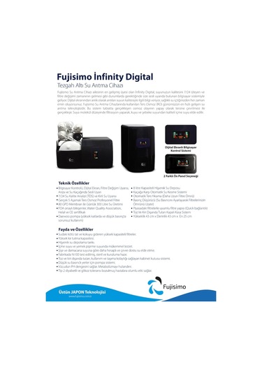 Fujisimo Infinity Digital Su Arıtma Cihazı
