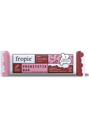 Fropie Probiyotik Meyve Barı Yer Fıstığı & Kakao 12 x 35 G