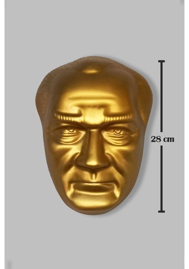 Atatürk Maskı 28 Cm Fiber Glass Okul Resmi Kurum Mask