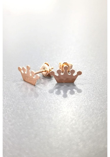 Omar Silver Kadın Taç Çivili Gümüş Küpe