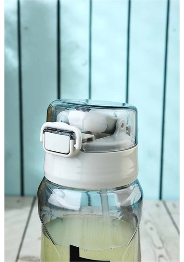 Tuffex Kilitli Kapaklı Taşıma İpli Exclusive Kalite BPA Free Okul ve Sporcu Suluk Matara - Siyah