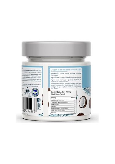 OG natural Organik Hindistan Cevizi Yağı 170 Gr 170 G