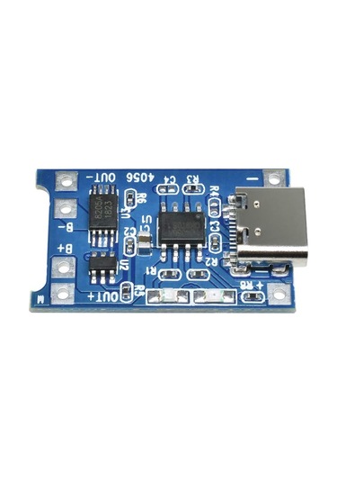 Tp4056 Type-c 1s 3.7v Lipo, Li-ion Pil Bms Korumalı Şarj Devresi - 10 Adet