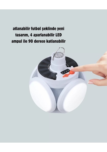 360 Derece Katlanabilir Solar Led Aydınlatma Çadır Lambası Diğer