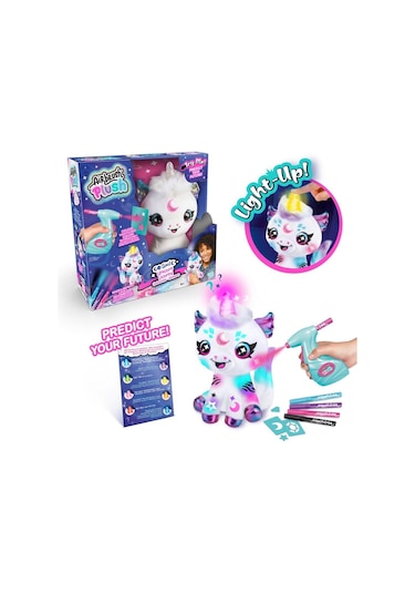 Airbrush Plush Cosmic Unicorn Çok Renkli