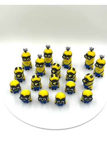 18 Li Minions 3d Baskı Figür Seti Çocuklar Ve Koleksiyoncular Için Minions