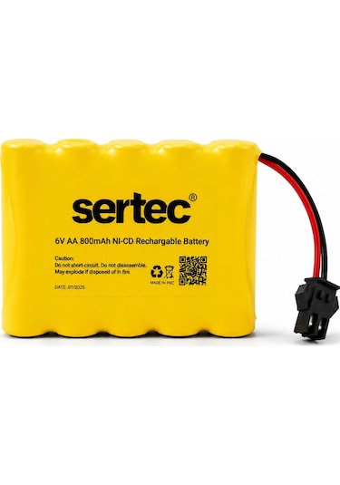 Sertec 6v AA 800 Mah Şarj Edilebilir Oyuncak Pil