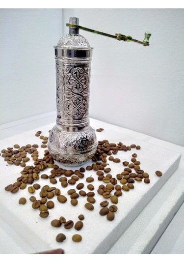 Gümüş Değirmen Osmanlı Motifli Kahve ve Karabiber Öğütücü