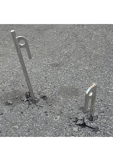 Homyl 5 Parça Ağır 304 Paslanmaz Çelik Kamp Tente Çadır 20-santimetre Gümüş