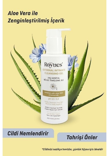 Royues Genital Bölge Temizleyici, Koku, Akıntı Giderici, Ph 3,5 İ