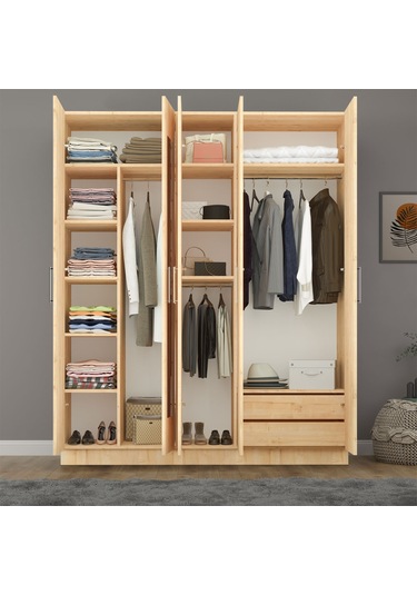 5 Kapaklı Gardırop 180cm Safir Meşe