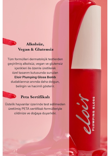 Lip Plumping Gloss Cherry Bare Dudak Parlatıcısı Nemlendirici Dolgunlaştırıcı Cherry Bare