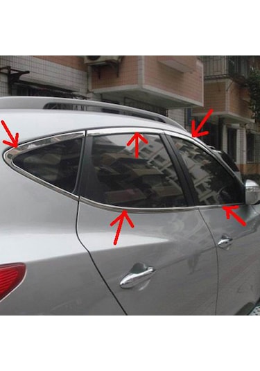 Hyundai İx35 Cam Çıtası Çerçevesi Kromu Nikelajı Komple