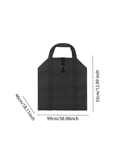 Suntek Yakacak Odun Kütük Taşıyıcı Taşıma Çantası Siyah