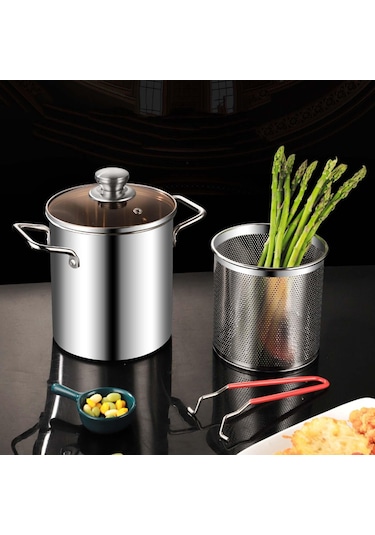 Suntek Sepeti Ile Kabak Pie Patates Kızartması Fritöz-sepetli