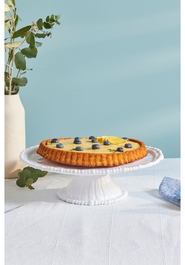 Karaca Perla Melamin Kek Standı 36 cm Beyaz