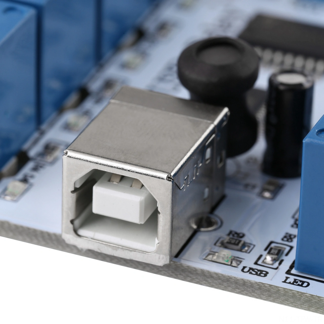 Tenfowee 12v 8 Kanal Usb Röle Kontrolcü Modülü - Bilgisayar Kontrollü, Yüksek Akım Yolları, Fr4 Pcb