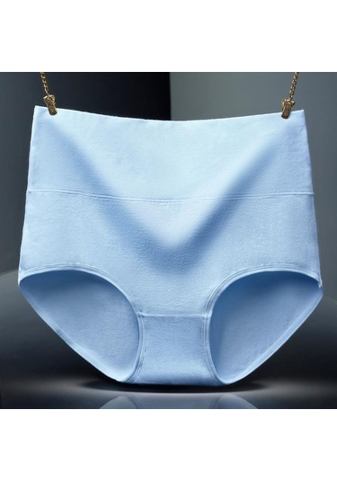 Amarant Büyük Beden Saf Pamuklu Minimalist Kadın İç Giyimi Ve Kalça Kadar Yüksek Bel İç Giyim Nefes Alabilir Külot Fuşya