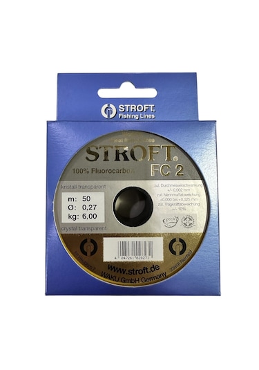 Stroft Fc2 50m 0.27mm Fluorocarbon Misina