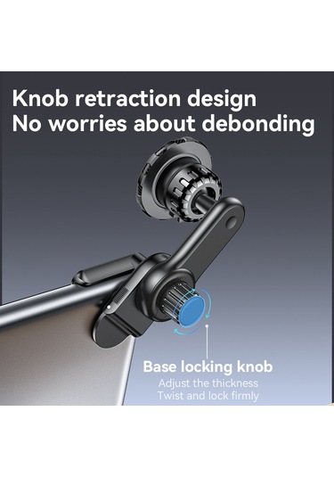 Yesıdo C212 Yüzen Araba Ekranlı Telefon Tutucu Dönebilen Manyetik Cep Telefonu Braketi