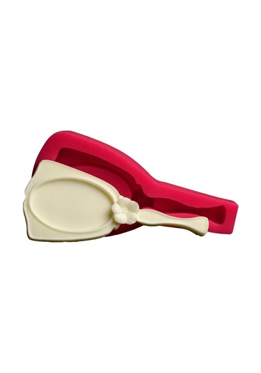 SİLİKON KALIP ÇİÇEKLİ EL AYNASI