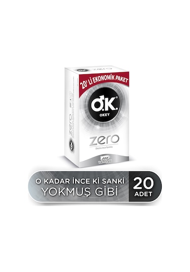 Okey Zero Prezervatif 20'li