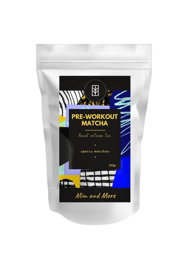 Mim and More Pre Workout Matcha Sporcu Matchası 100 G