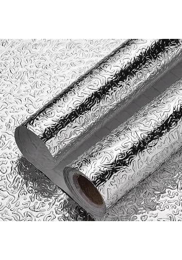 Yapışkanlı Mutfak Folyo Gümüş 40 Cm X 10 M