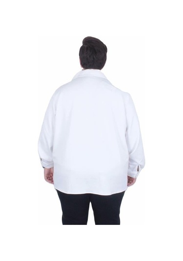 Starbattal Erkek Büyük Beden Uzun Kollu Gömlek 25727 Ekru Ekru