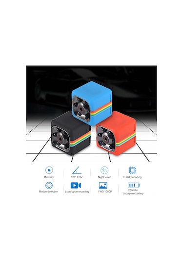 Maiyame Quelima Sq11 Mini Dvr Kamera Siyah - 640p Video, Döngü Kaydı, Hareket Algılama, Spor Dv