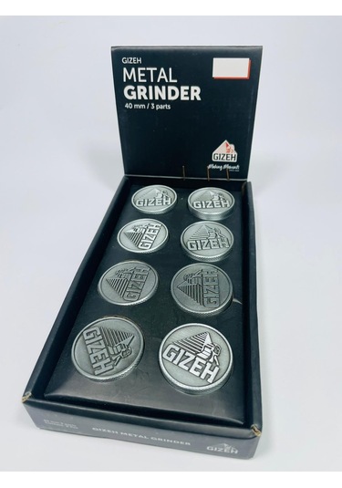 Gizeh Full metal 3parça Tutun Parçalıyıcı- Orjinal Ürün//40mm
