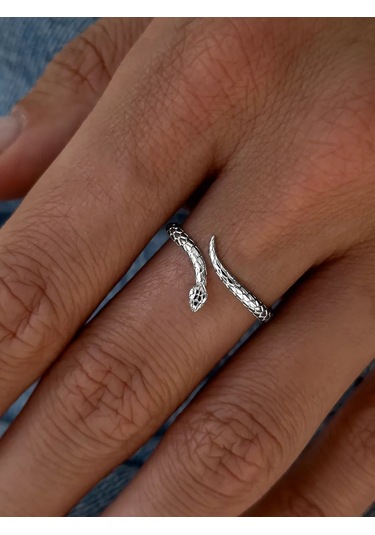 Sılverme İnce Yılan Yüzük, 925 Gümüş 210944773 Gümüş