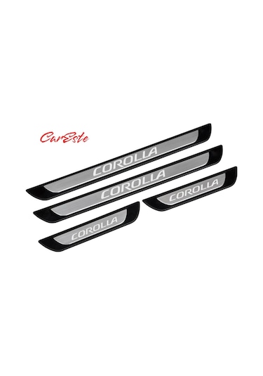 Toyota Corolla Tüm Modeller Uyumlu Old Krom Kapı Eşiği Koruyucusu 4 Prç.