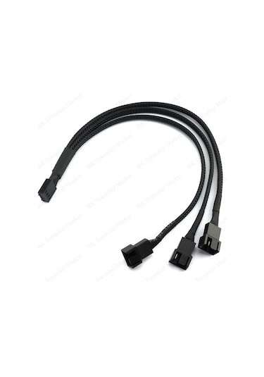 Yüksek Kalite 3 Lü Fan Çoklayıcı Pwm Y Splitter Kablo