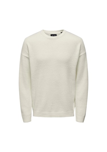 Only & Sons Erkek Rahat Kesim Kazak - 22024567 Ekru